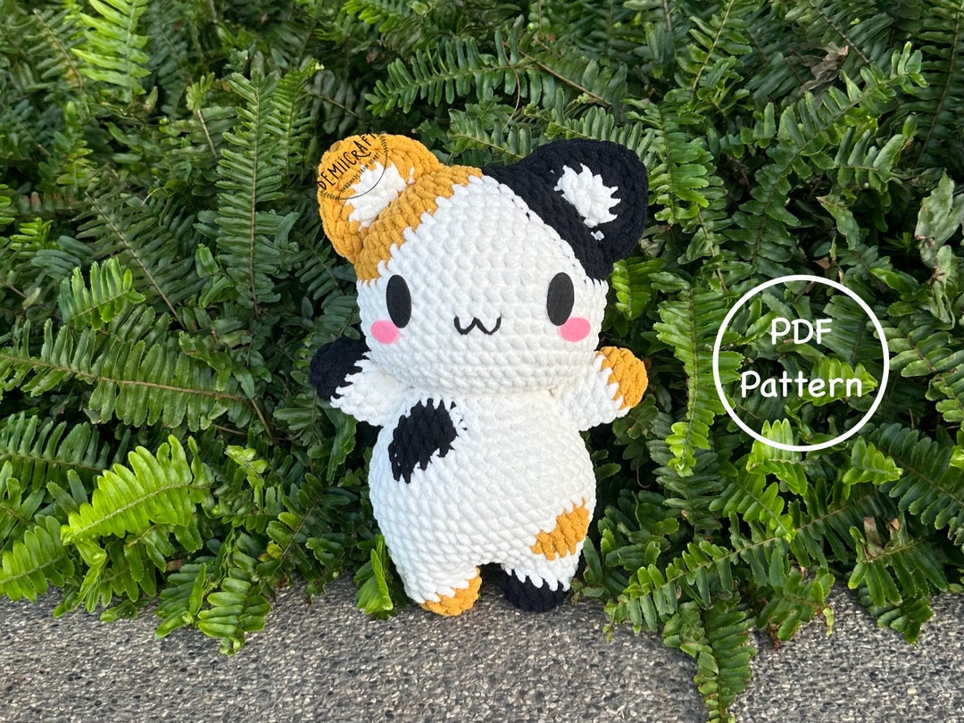 Crochet Cat Pattern Mina the Calico Kitten Plushie. Amigurumi Cat ...