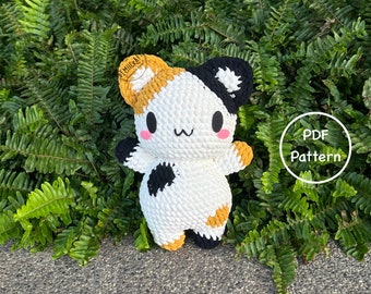 Crochet Cat Pattern Mina The Calico Kitten Plushie. Amigurumi Cat Pattern. PDF Pattern. Instant Download Pattern