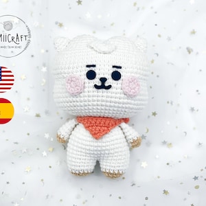 Crochet Kpop Doll White Alpaca RJ Amigurumi Pattern. PDF File. Instant Download