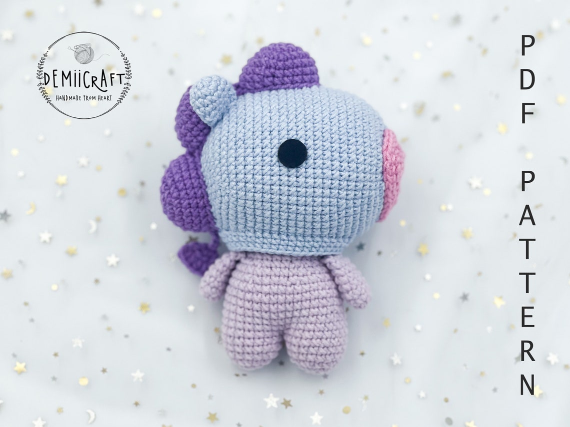 BT21 Baby Mang Amigurumi Crochet Pattern. PDF File. Instant Etsy