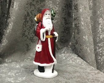 Bibelot Père Noël - Cadeau de Noël - Sculpture Résine