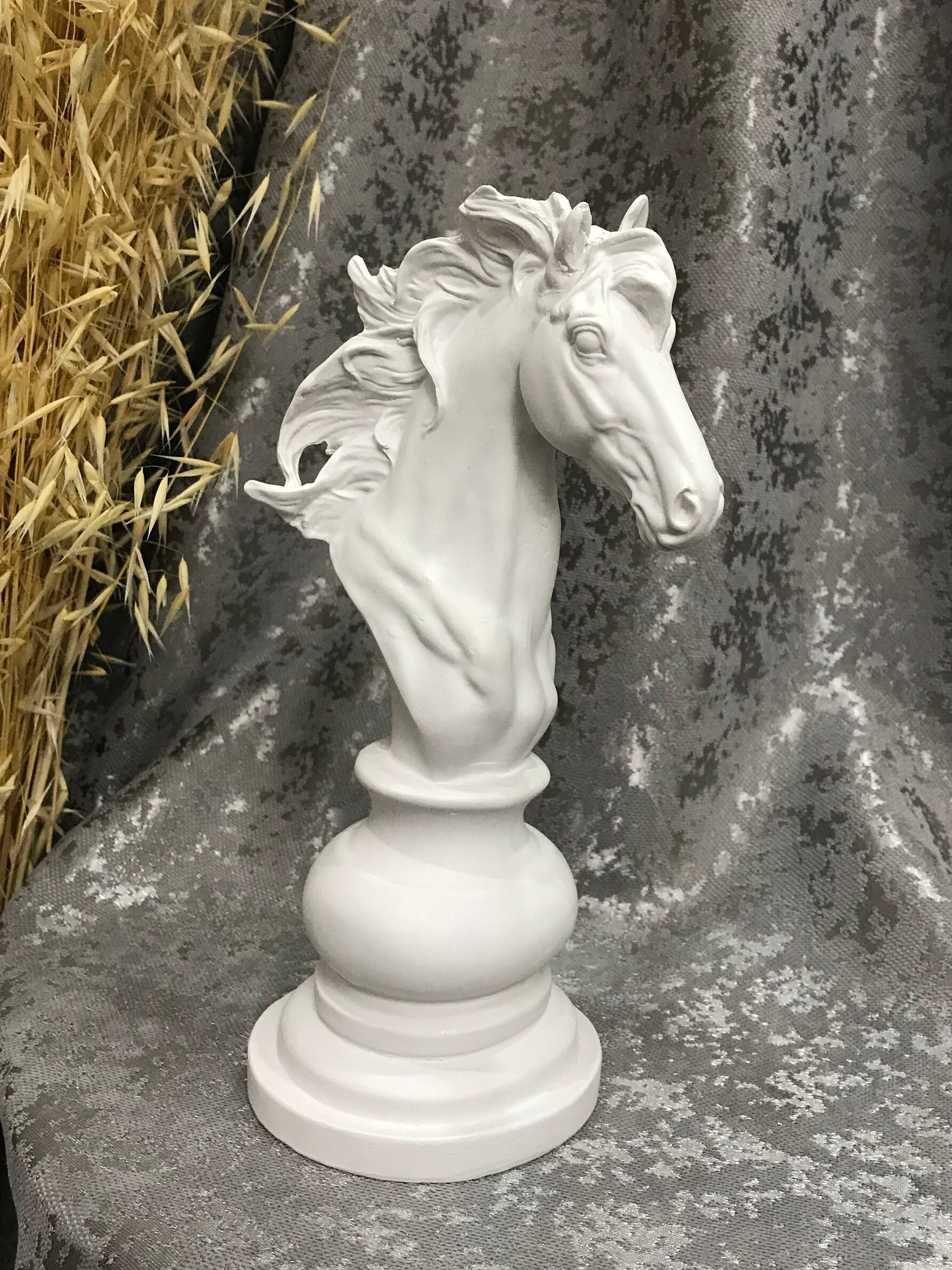 White King Chess Piece Life Size Statue