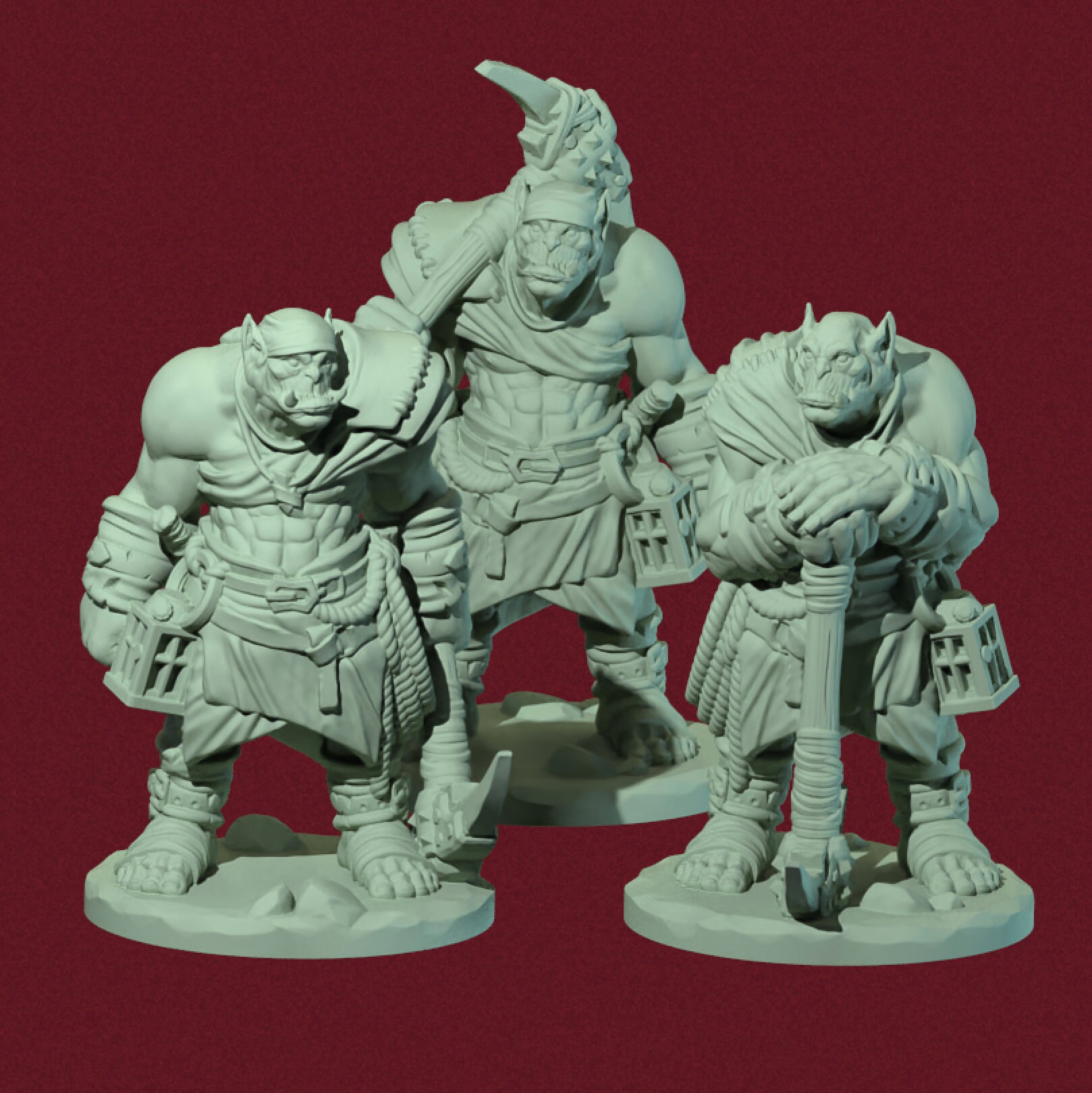 Orcs Tribe Miniatures Pack Mega Set of 27 D&D Orc Tusklands Etsy