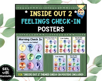 Inside Out 2 Themed Feelings Check-In Poster - Classroom Decor