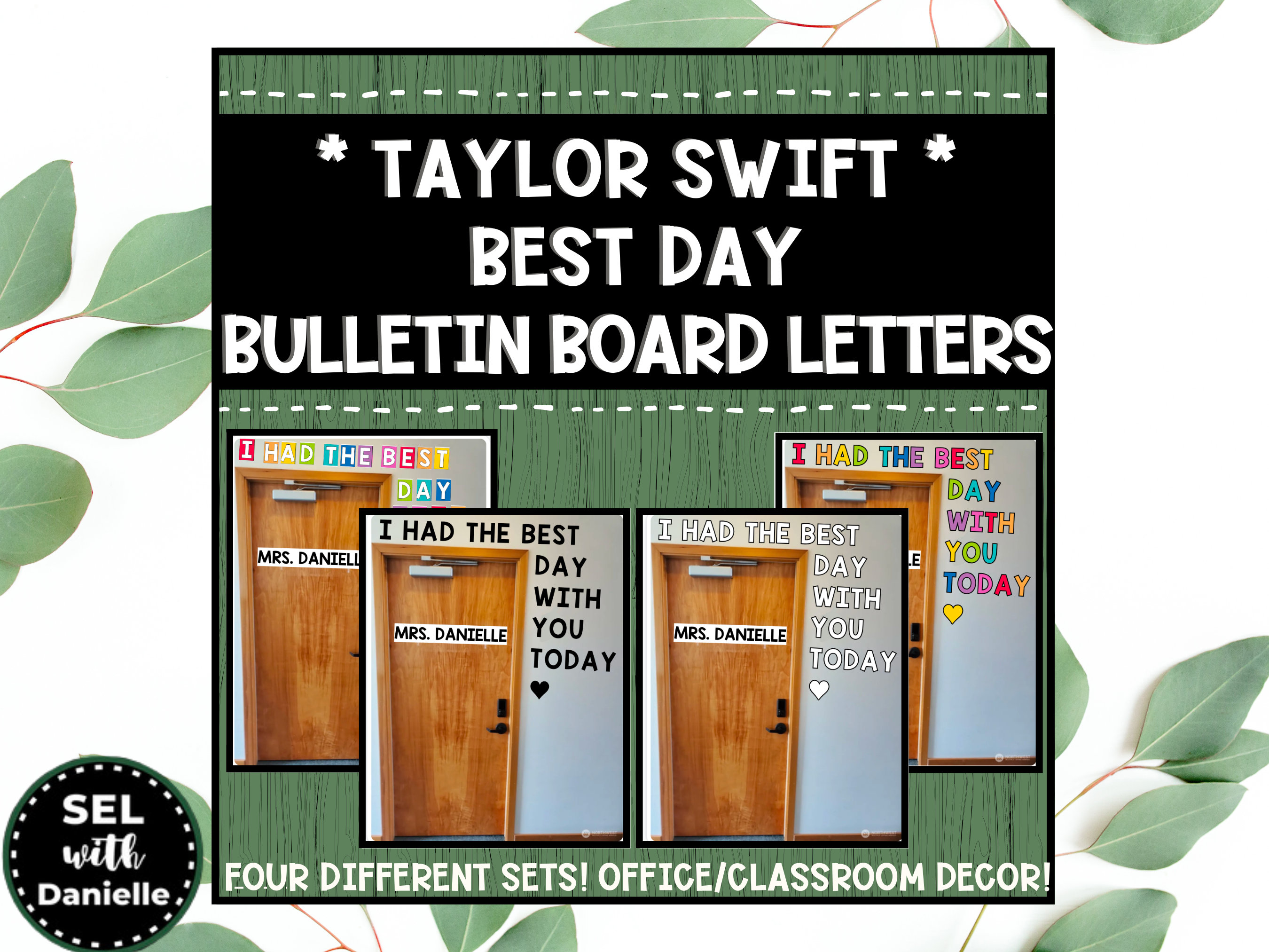 Taylor Swift Bulletin Board Letters/Door Sign - The Best Day [BACK TO SCHOOL]