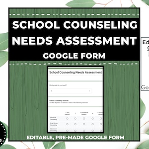 Digital School Counseling Needs Assessment - GOOGLE FORM