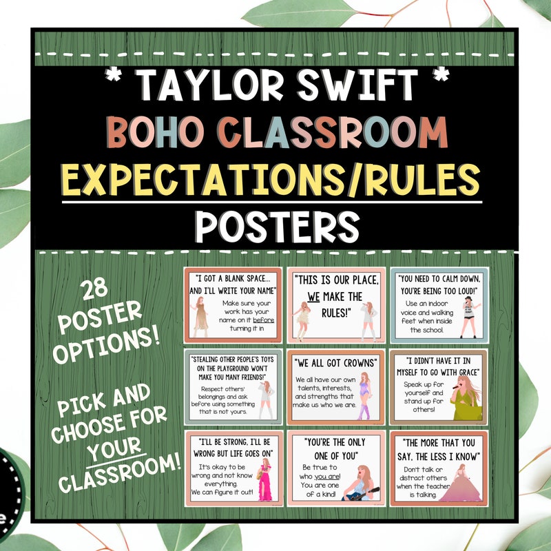 Classroom Expectations Posters - Etsy