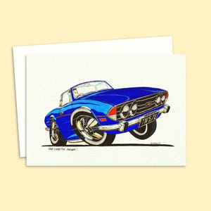 Verjaardagskaart jaren 70 - Cool Boy Racer Design - Ideaal voor nieuwe bestuurders - Blanco binnenkant voor je eigen bericht