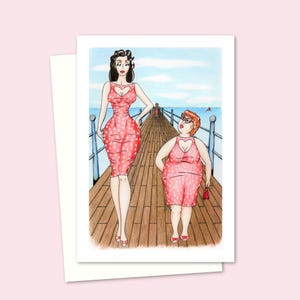 Carte de voeux amusante - Carte postale de bord de mer - Carte d'anniversaire humoristique - Parfaite pour les amis et la famille - Intérieur vierge pour votre message