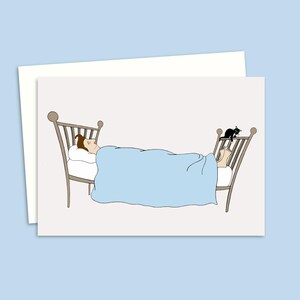 Carte papa chat - carte de voeux artistique originale inspirée de la vie de chat - idéale pour les anniversaires et la fête des pères - intérieur vierge pour votre propre message
