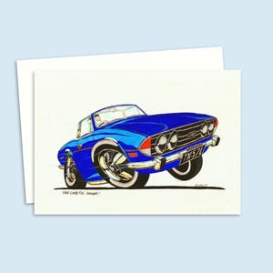 Seventies Birthday Card - Cool Boy Racer Design - Ideal for New Drivers - Blank Inside for your Own Message