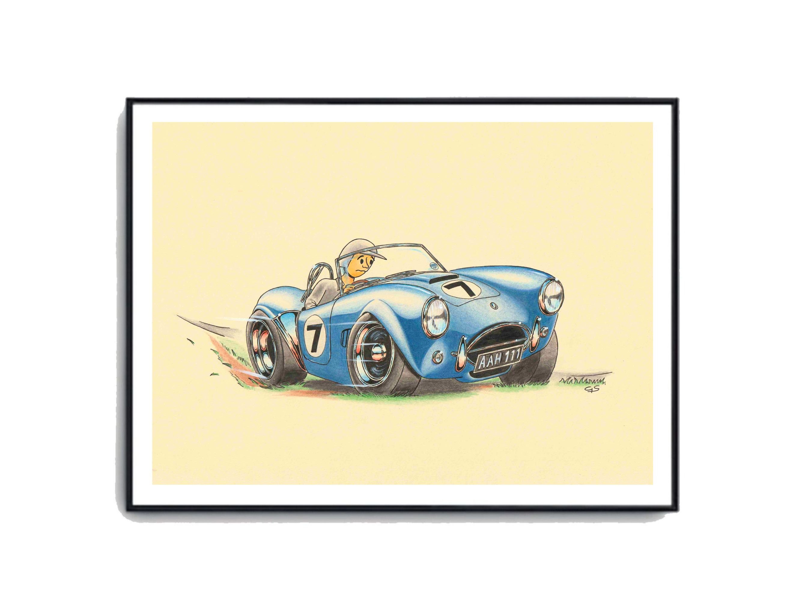 Shelby Cobra Racer Home Art Print - Etsy Shelby Cobra Racer Home Art Print - Etsy