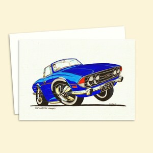 Seventies Birthday Card - Cool Boy Racer Design - Ideal for New Drivers - Blank Inside for your Own Message