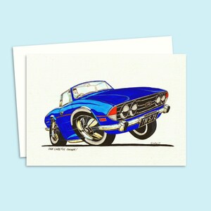 Seventies Birthday Card - Cool Boy Racer Design - Ideal for New Drivers - Blank Inside for your Own Message