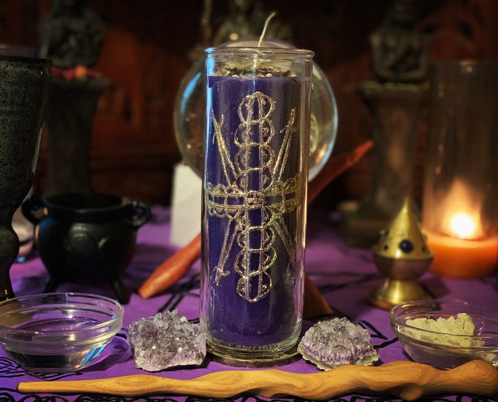 Uncrossing Dressed 7 Day Candle Etsy