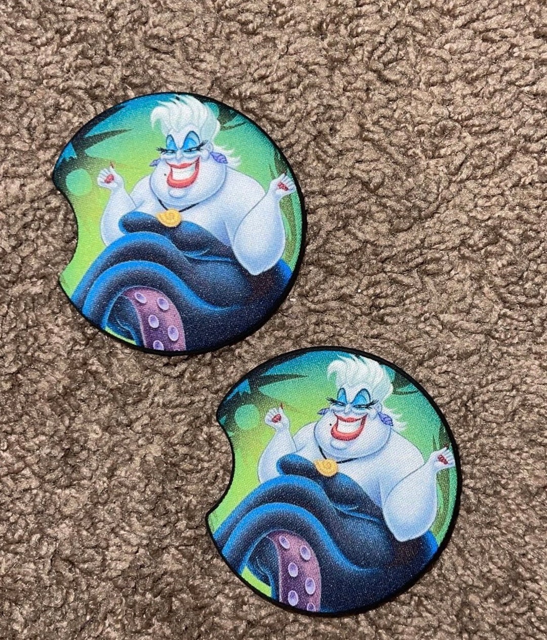 Green Ursula Car Coasters Etsy