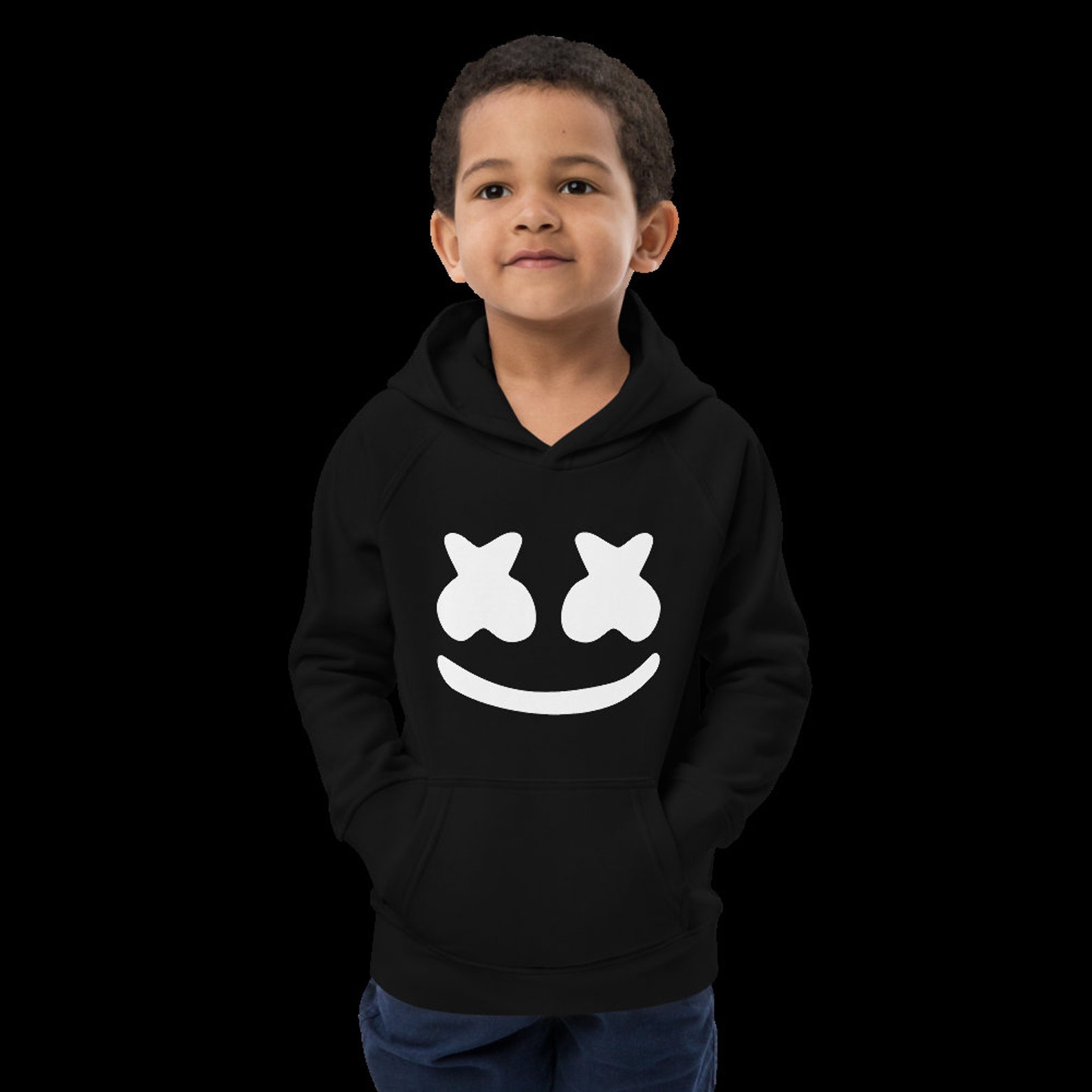 Kids Dj Marshmello Eco Friendly Hoodie Marshmallow Party Etsy