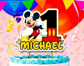 Cupcake Topper Mickey Mouse Etsy