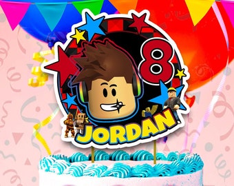 Roblox Cake Etsy - roblox birthday cake for boy