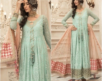 designer chiffon suits