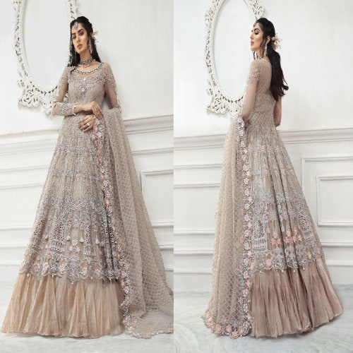 PakistaniAntiques Made to Order Pakistani Wedding Dresses Indian Dress Maria B Lehnga Long Frock Style 2020 Collection Salwar Kameez Suits Party Wear Clothes