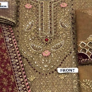 Pakistani Dresses, Indian Dress, Maria B Wedding Collection Embroidery ...