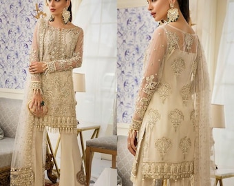 golden party dresses pakistani