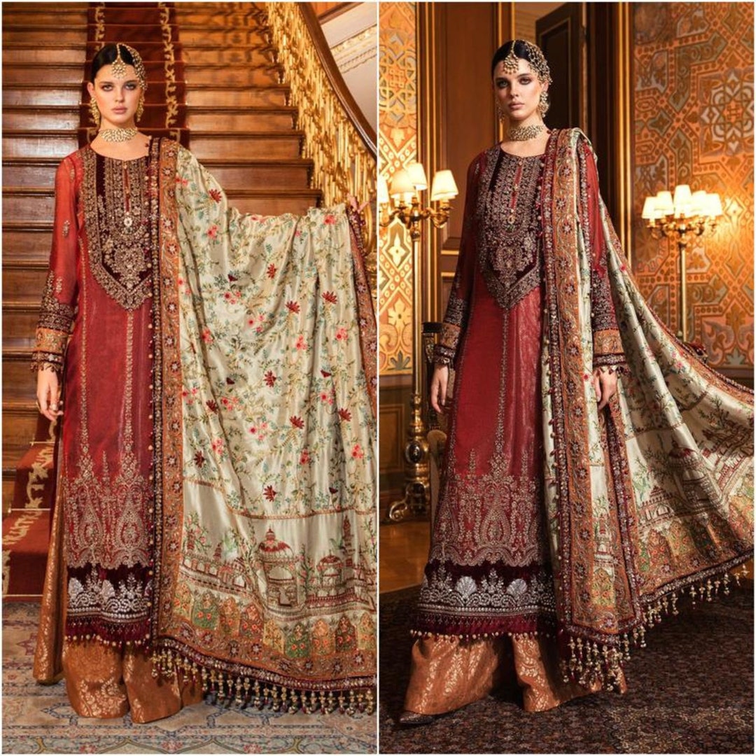 Made to Order Pakistani Indian Wedding Dresses Maria B - Etsy