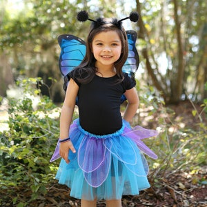 Midnight Butterfly Costume, pretend play dressup, kids dressup