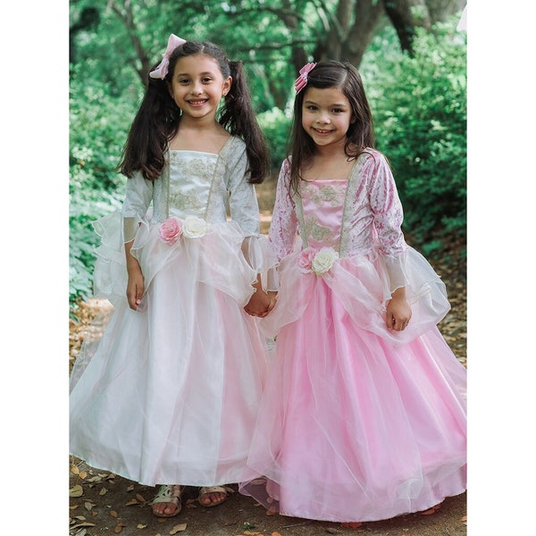Pink Rose Princess Dress, kids princess dress, princess dressup, pretend princess