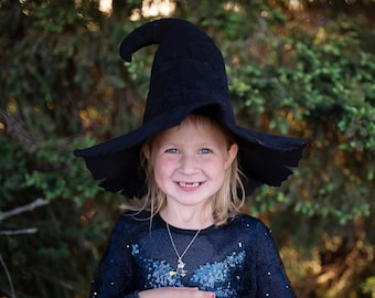 Kids witch hat, witch costume, witch hat for kids, kids halloween costume