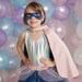 Super-duper Tutu/cape/mask, Pink & Navy, Superhero Costume for Girls - Etsy