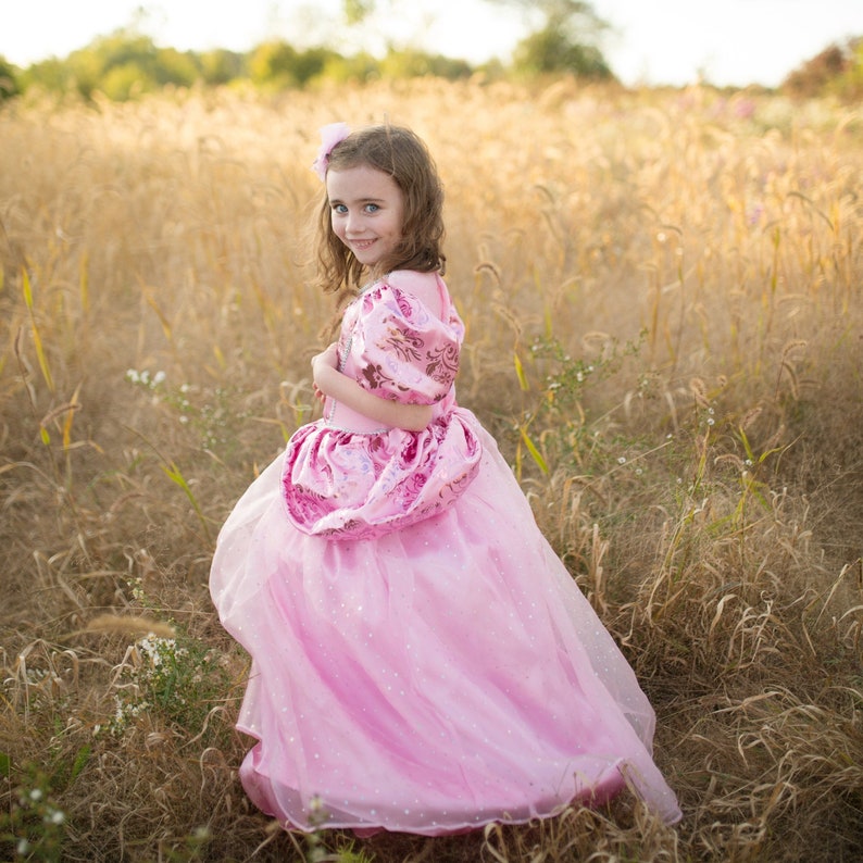 Royal Pretty Pink or Lilac Princess, pink princess dress, hoop dress, kids dressup, princess dressup image 4