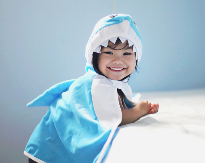 Baby Shark Cape, pretend play dressup, kids dressup