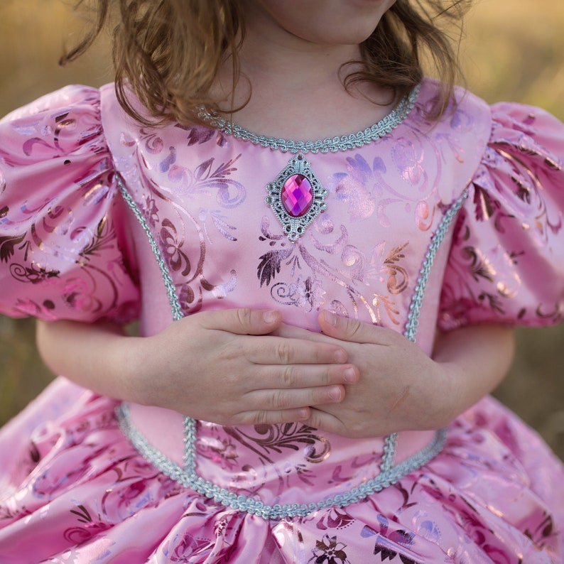 Royal Pretty Pink or Lilac Princess, pink princess dress, hoop dress, kids dressup, princess dressup image 6
