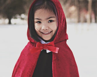 Little Red Riding Hood Cape FairyTale Inspired For Storytime Imaginative Play