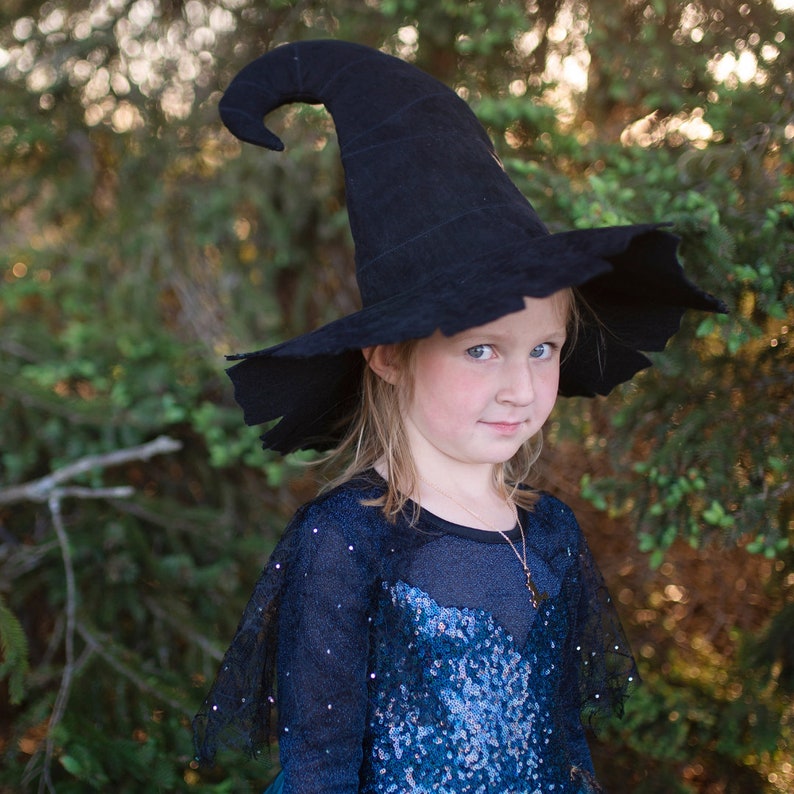 Kids witch hat, witch costume, witch hat for kids, kids halloween costume image 5