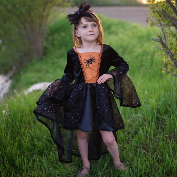 Sybil The Spider Witch Dress & Headband pretend play dressup | Etsy