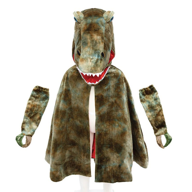 T-Rex Costume with Claws, Dinosaur cape for kids, Dino cape for dinosaur, t-rex costume, kids t-rex cape, dinosaur cape for kids image 8