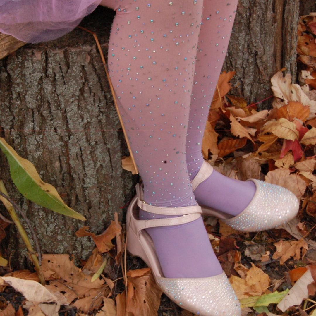 Kids Ombre Rhinestone Tights, Kids Bling Tights, Rhinestone Tights