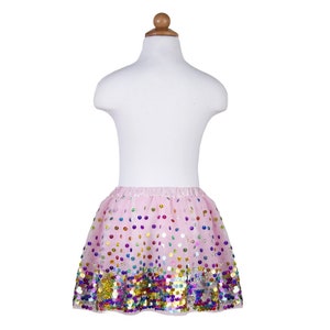 Pink Party Fun Sequin Skirt, rainbow tutu, sequins tutu, pink rainbow tutu, pink sequin tutu image 4