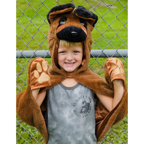 Black dog costume for child online