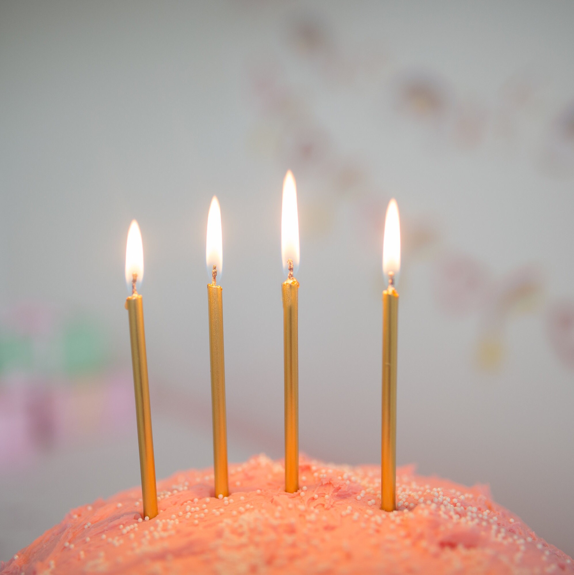 16 Tall Candles Tall Rose Gold Candles Gold Candles Rose Etsy