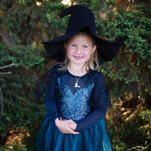Kids witch hat, witch costume, witch hat for kids, kids halloween costume image 6