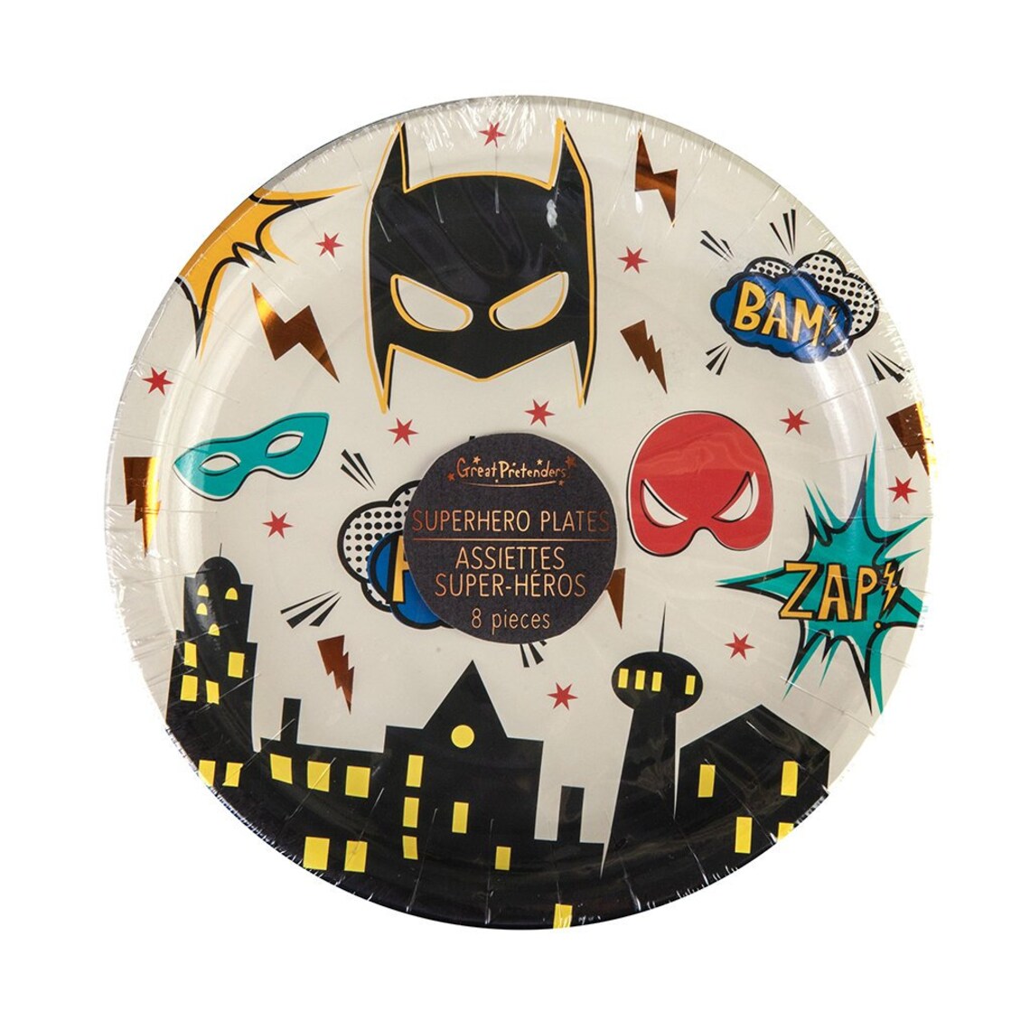 Superhero Birthday Plates Superhero Party Plates Superherpo Etsy