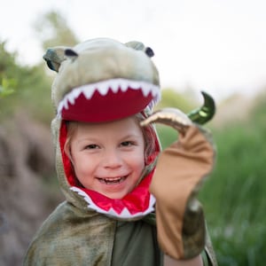 T-Rex Costume with Claws, Dinosaur cape for kids, Dino cape for dinosaur, t-rex costume, kids t-rex cape, dinosaur cape for kids image 2