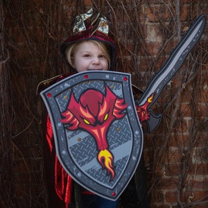 Dragon Shield, kids sword and shields, play shield, play pretend shield, foam shield for kids