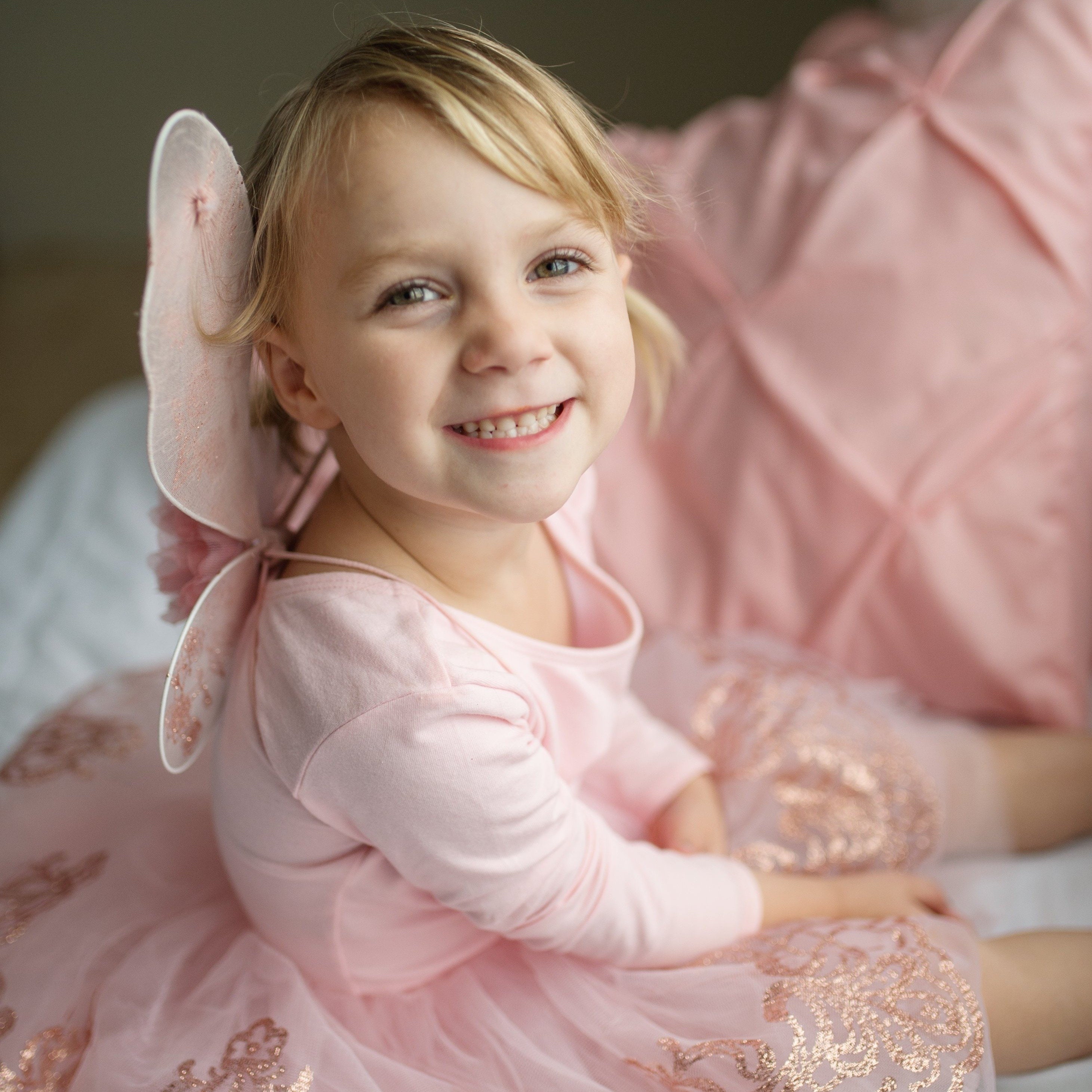 Rose Gold Tutu with Wings / Age 4-6