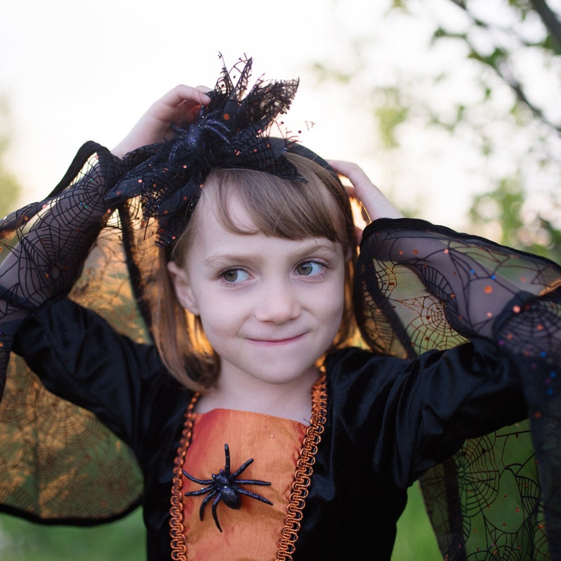 Sybil The Spider Witch Dress & Headband pretend play dressup | Etsy