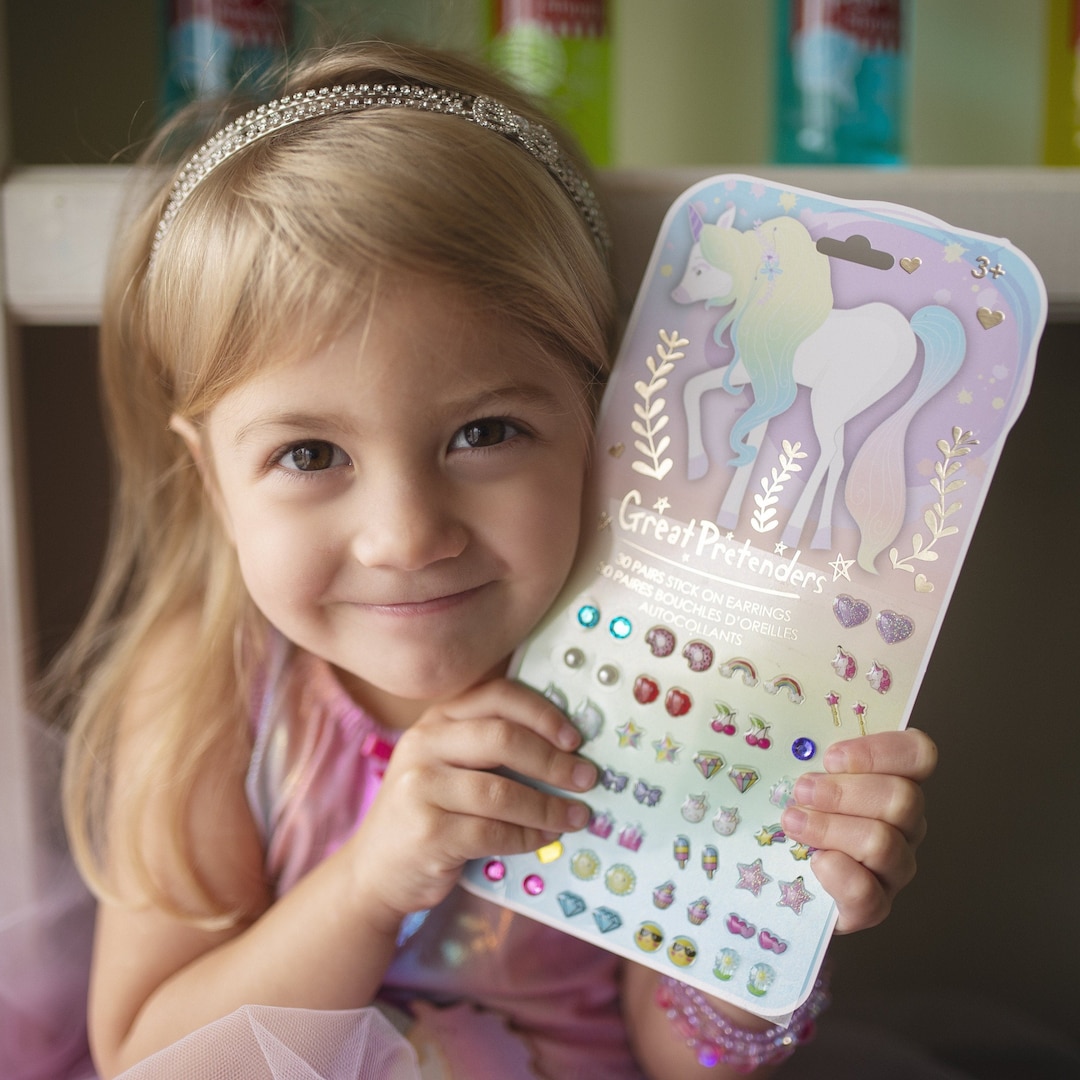 Unicorn Stick on Earrings Kids Sticker Earrings Kids Jewelry for Unpierced Ears Kids Earrings Etsy